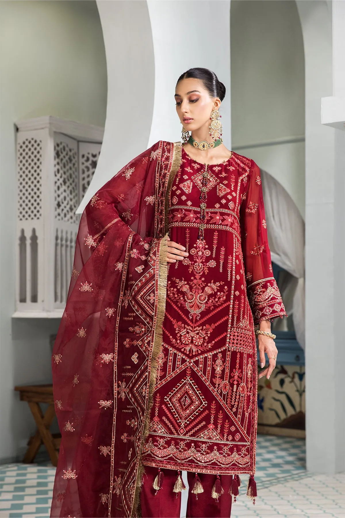 Naukhaiz Alizeh Fashion Vasl-e-Meeras Festive Edition 2022 | Unstitched Embroidered Chiffon Suits