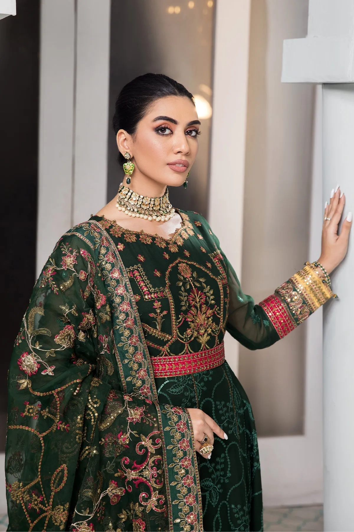 Naulakha Alizeh Fashion Vasl-e-Meeras Festive Edition 2022 | Unstitched Embroidered Chiffon Suits