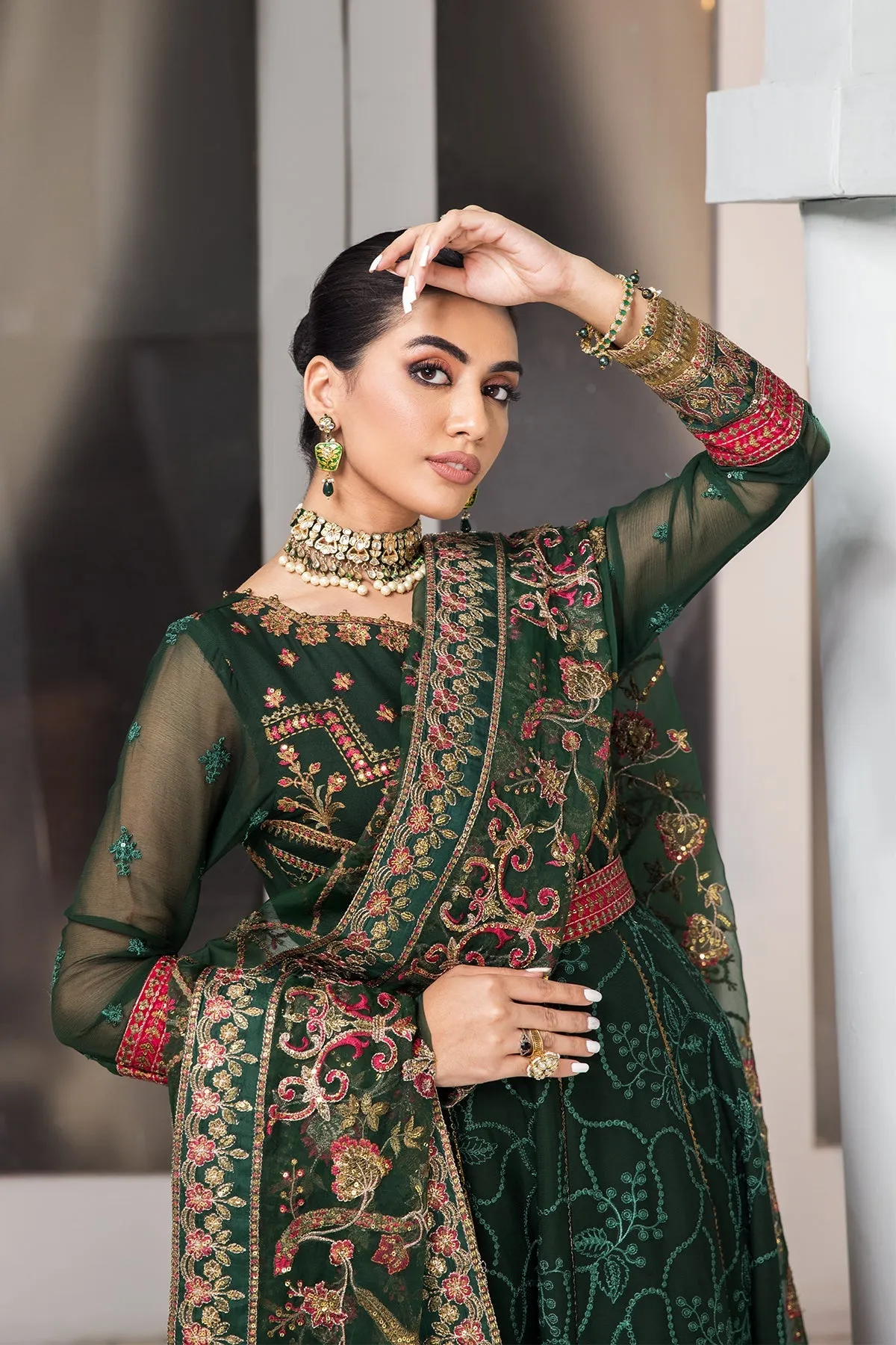 Naulakha Alizeh Fashion Vasl-e-Meeras Festive Edition 2022 | Unstitched Embroidered Chiffon Suits