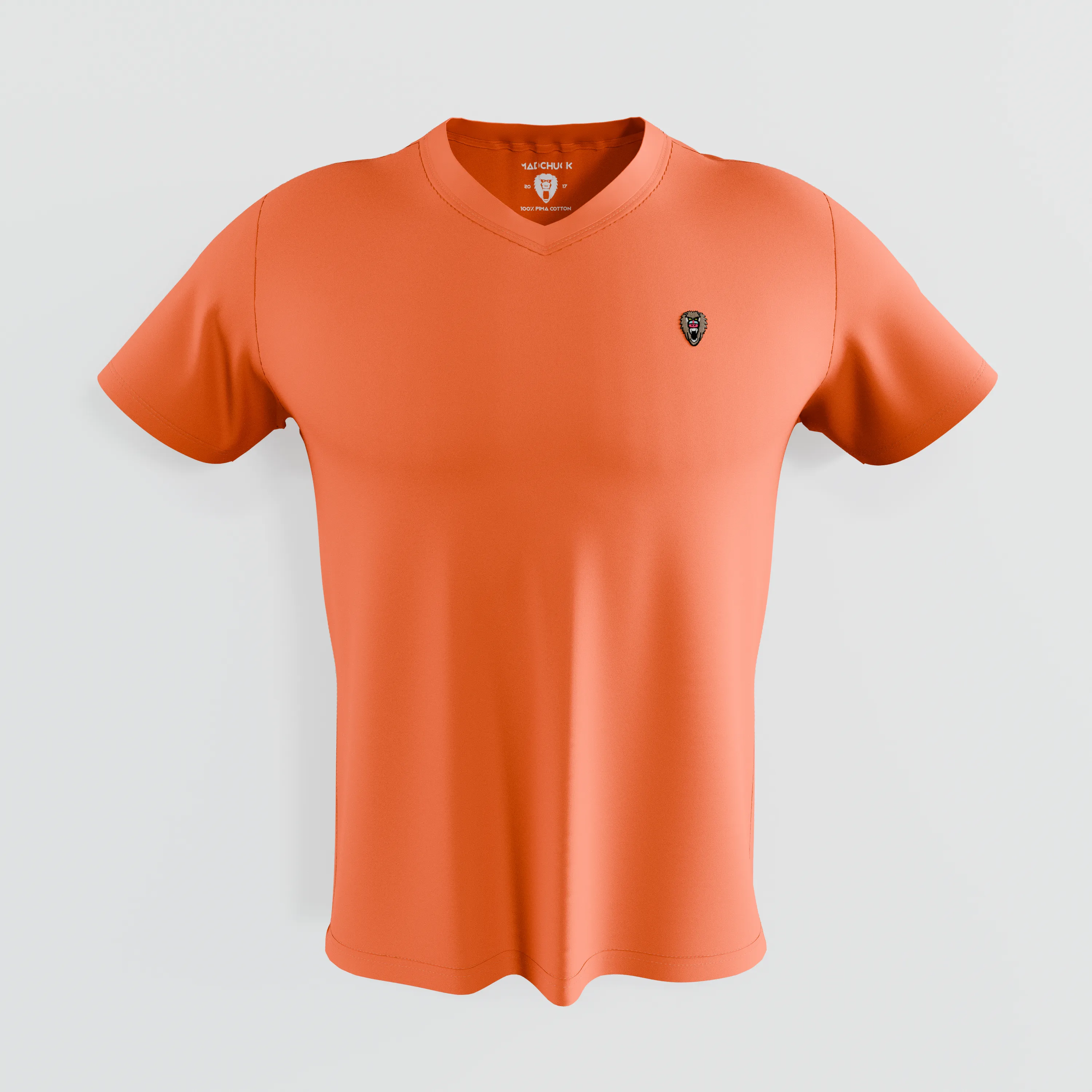 Neon Orange V Neck