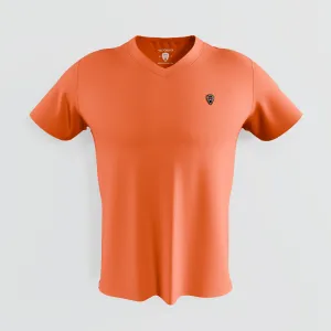 Neon Orange V Neck