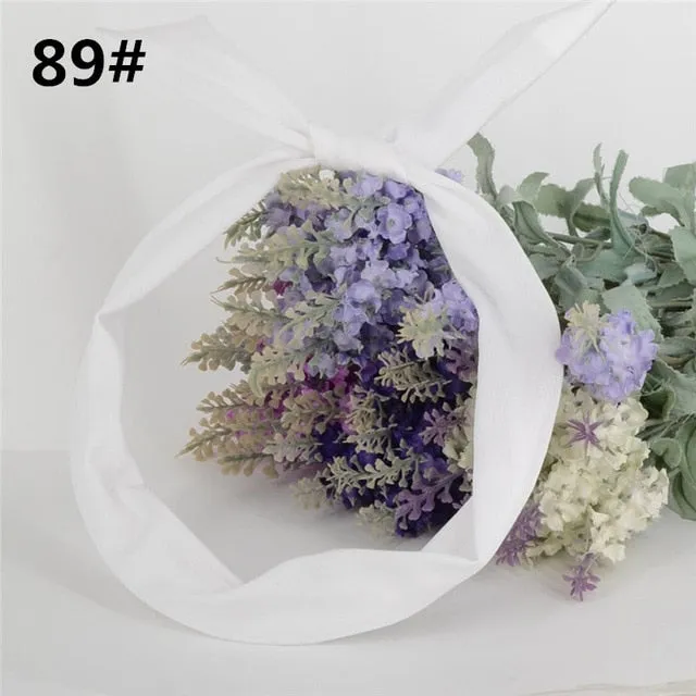 New chiffon floral colorful cute bunny ear rabbit ear metal wire DIY bow headband sequin hairbands large bow clips 76 color