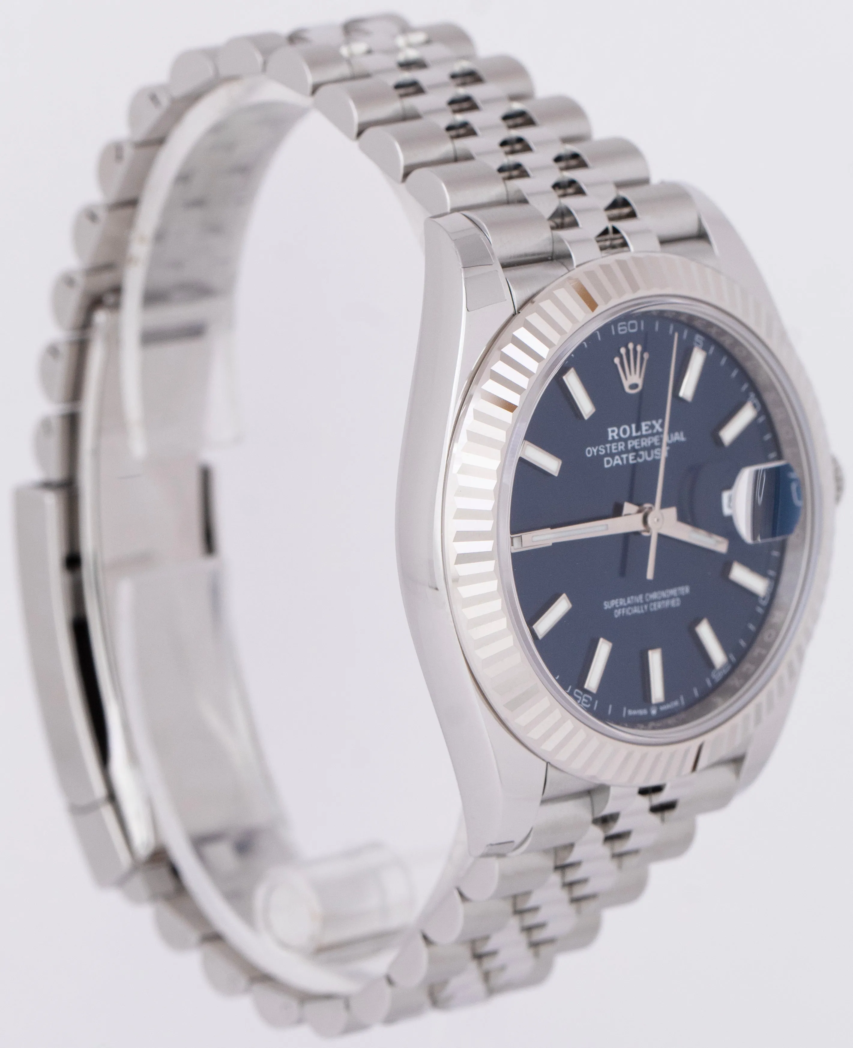 NEW MARCH 2023 Rolex DateJust 41 Blue Stainless Steel JUBILEE Watch 126334 B P