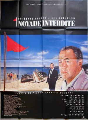 NOYADE INTERDITE Philippe Noiret GRANIER-DEFERRE Guy Marchand 120x160cm
