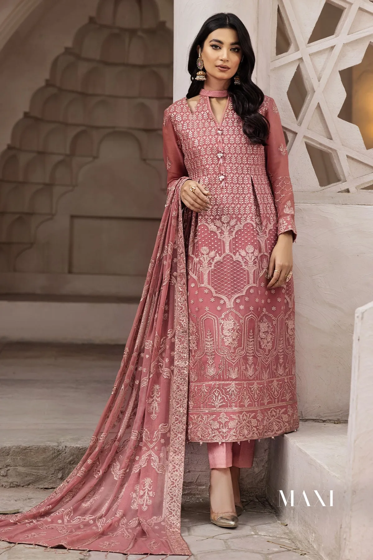 Nuray  | Alizeh Fashion Muhtesem Festive Collection 2022 | Unstitched Embroidered Chiffon Suits