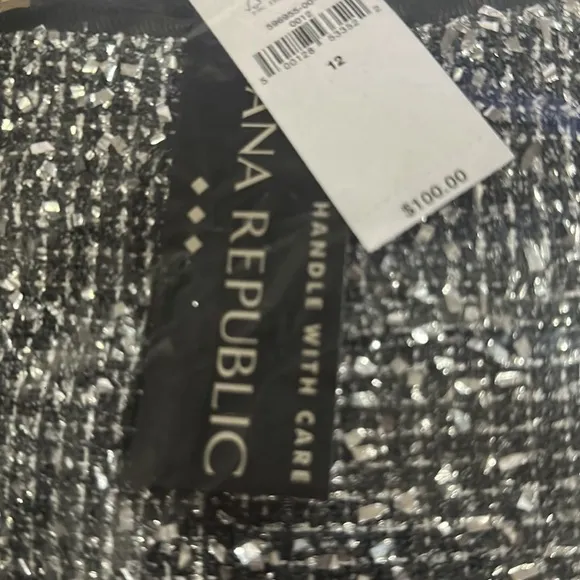 NWT Banana Republic Metallic Tweed Mini Skirt