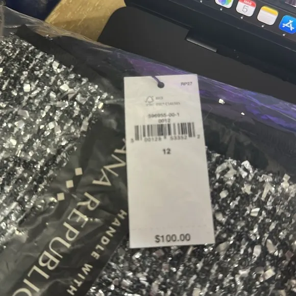 NWT Banana Republic Metallic Tweed Mini Skirt