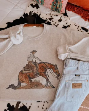 Ole West Cowboy Crewneck or Tee