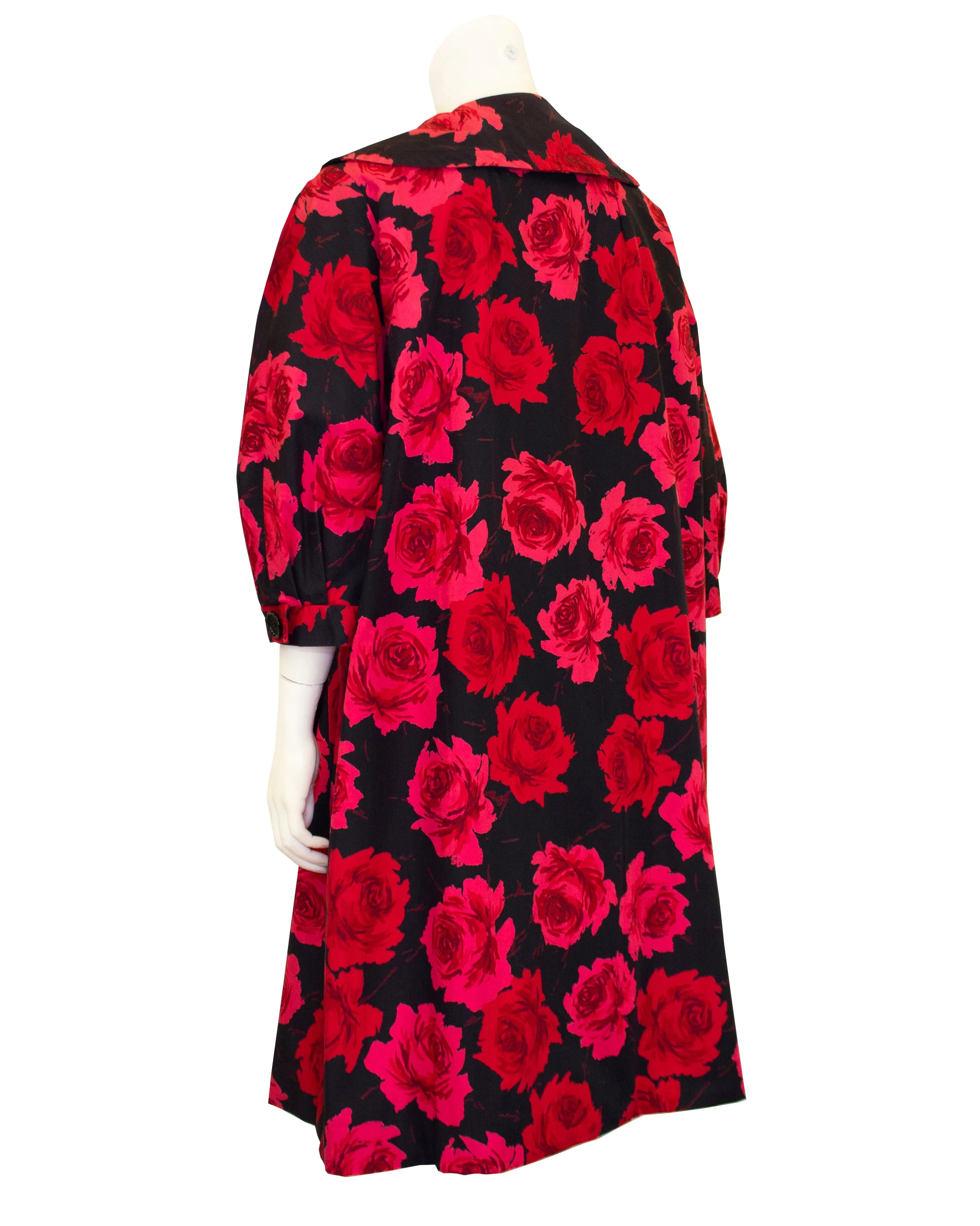 Opera Coat with Red Roses