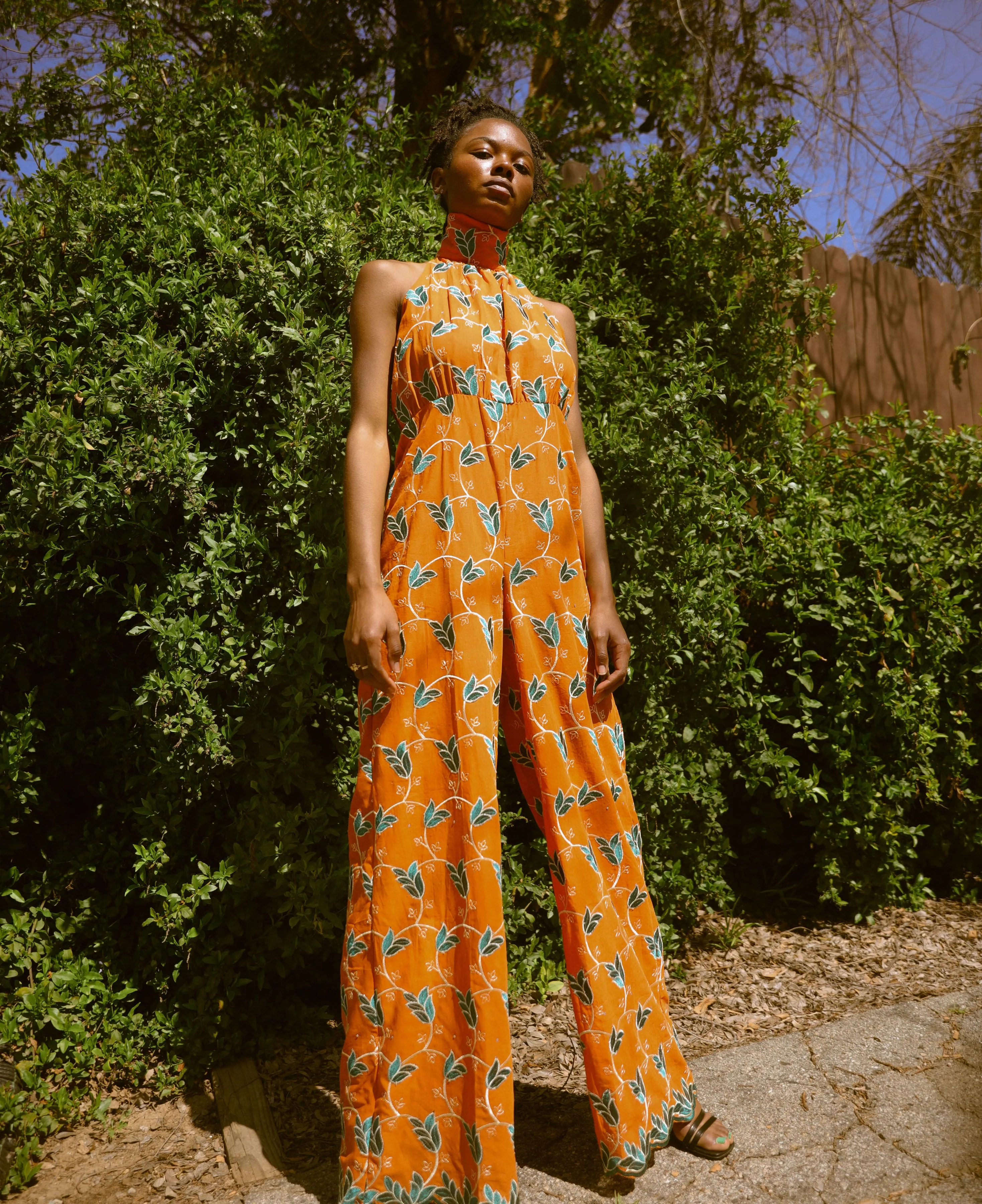 Oya Palazzo Jumper-Vibrant Orange