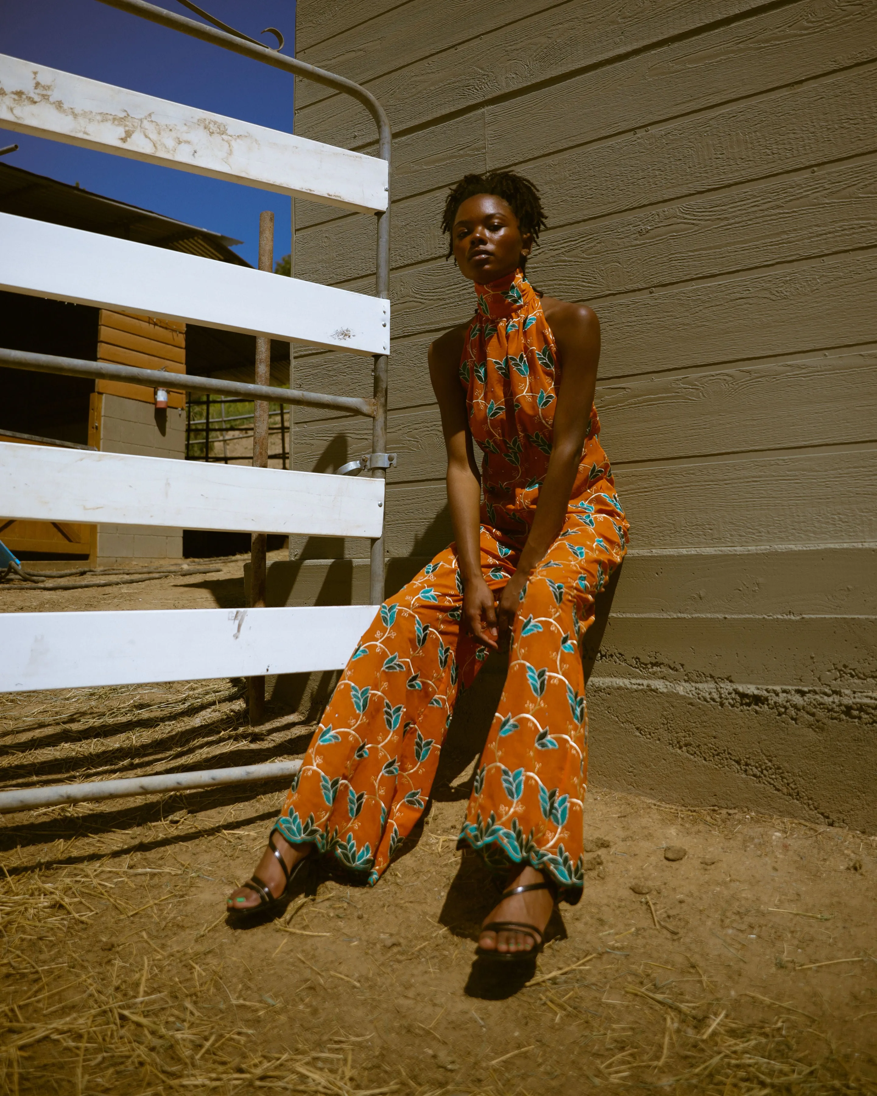 Oya Palazzo Jumper-Vibrant Orange