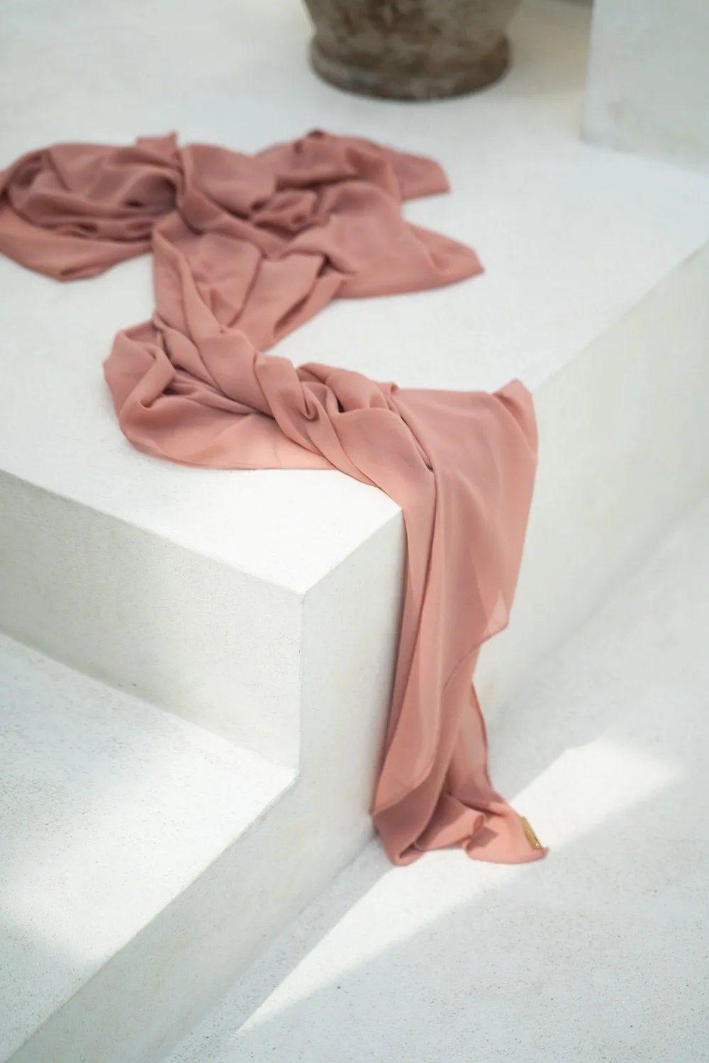 Petal blush Chiffon hijab-Colour 12