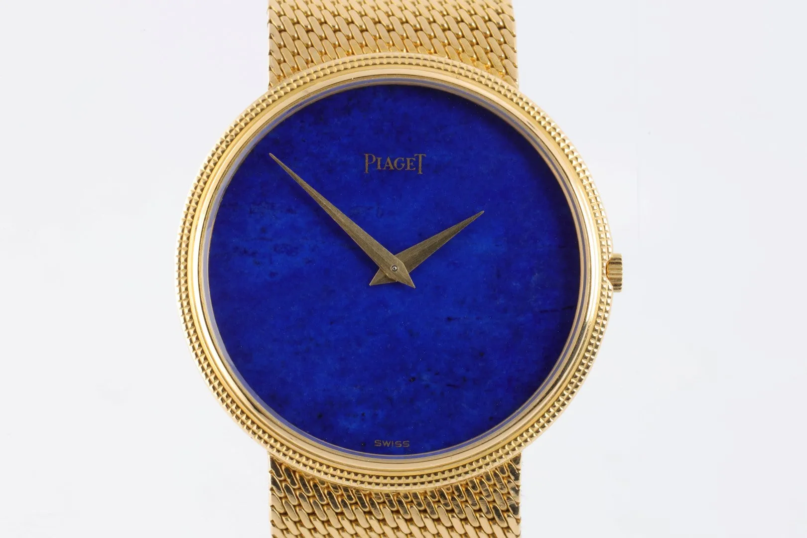 Piaget 18k Yellow Gold Lapis Dial 31mm Ladies Watch (54.25g.)
