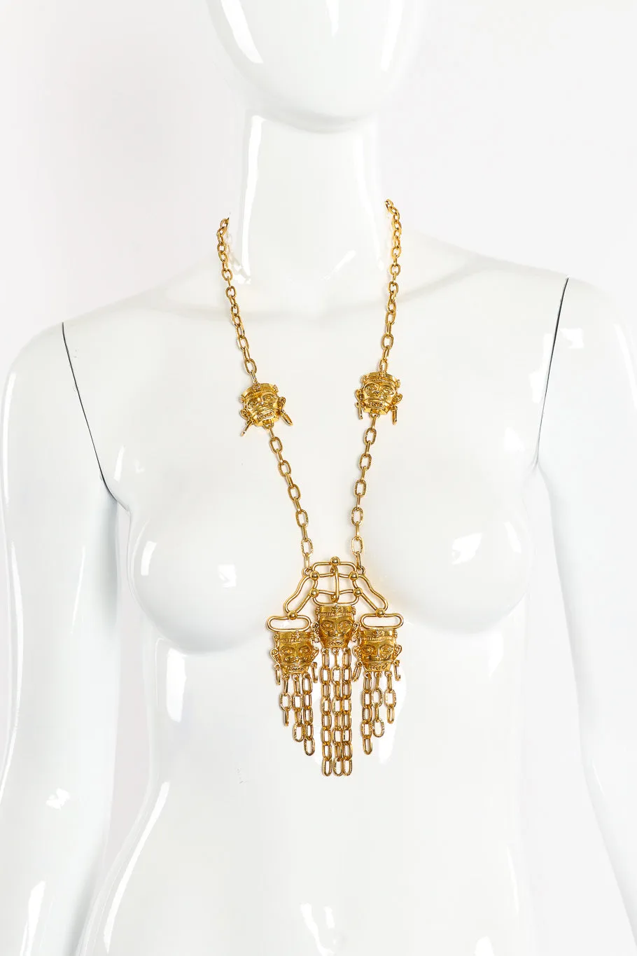 Pre Colombian Mask Necklace