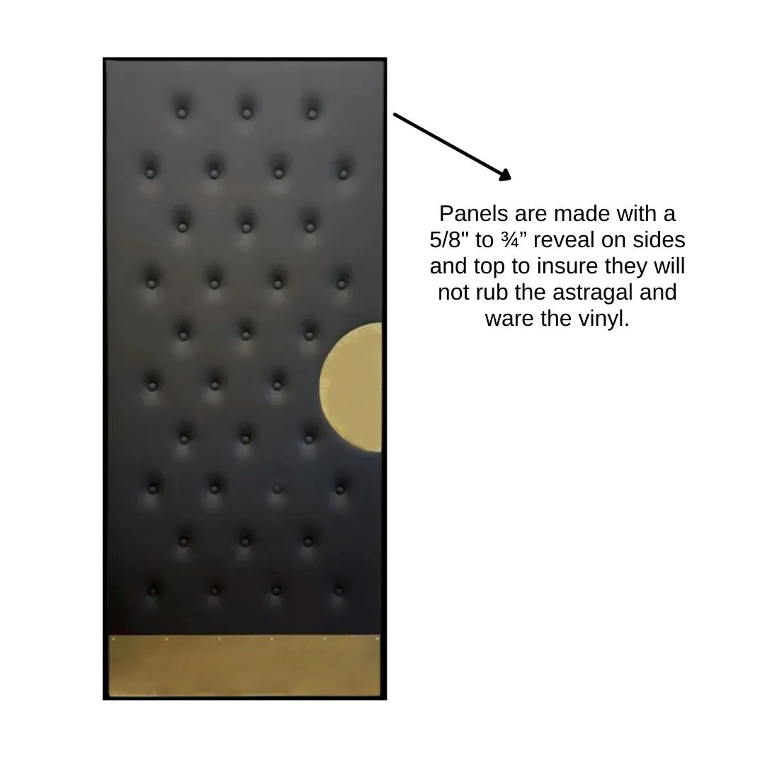 Premium Upholstered Home Theater Door Panel