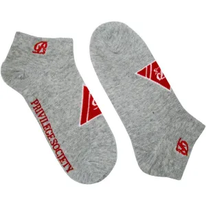 PS Triangle Socks 2 Pack, Grey / Red