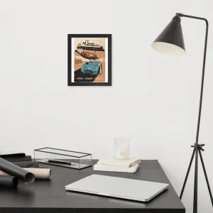 "Speed... Danger... Thrills!" Framed Poster