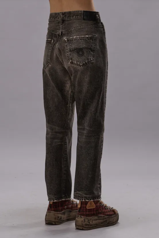 R13 Cross Over Jean- MUD GREY