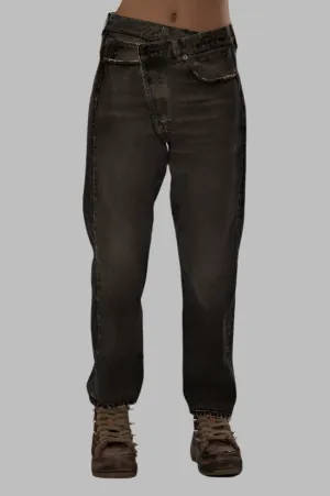 R13 Cross Over Jean- MUD GREY