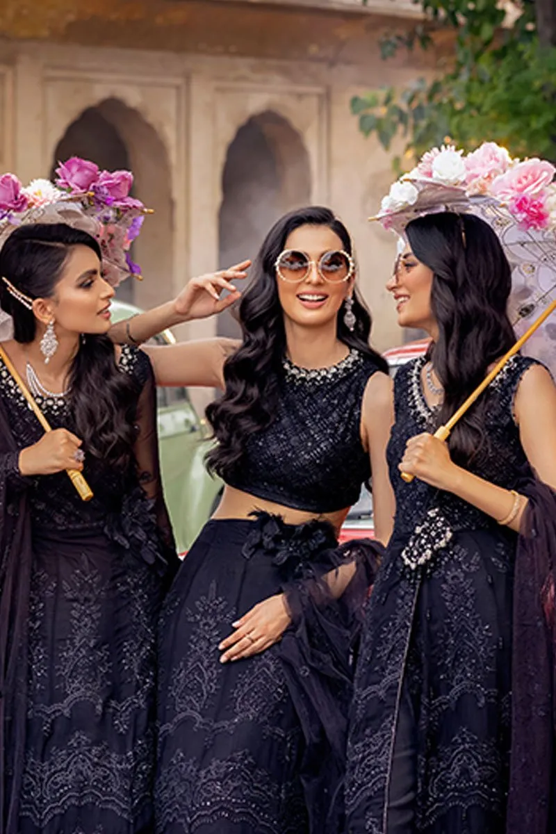 RAAT RANI | Mushq Hawa Mahal Tissue De Luxe ‘21 | Unstitched Embroidered Chiffon Suits