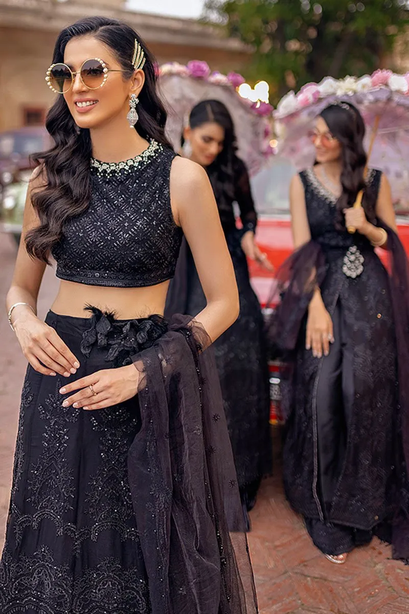 RAAT RANI | Mushq Hawa Mahal Tissue De Luxe ‘21 | Unstitched Embroidered Chiffon Suits