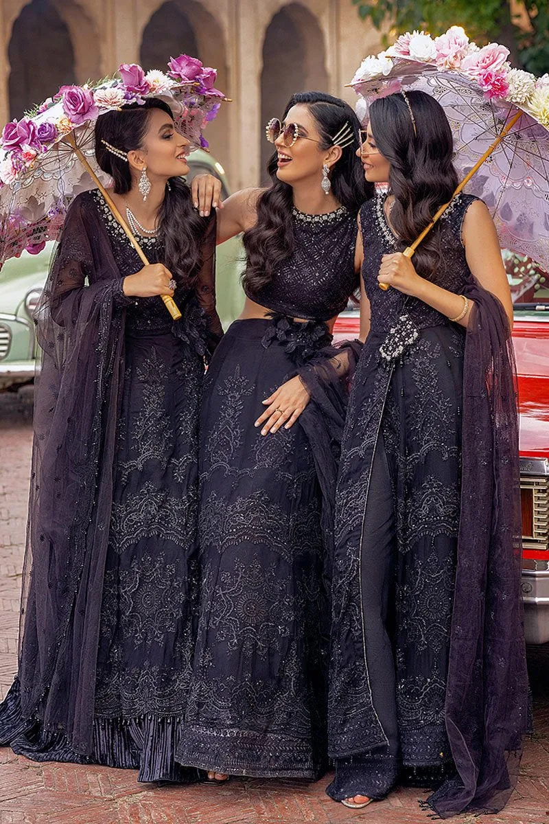 RAAT RANI | Mushq Hawa Mahal Tissue De Luxe ‘21 | Unstitched Embroidered Chiffon Suits