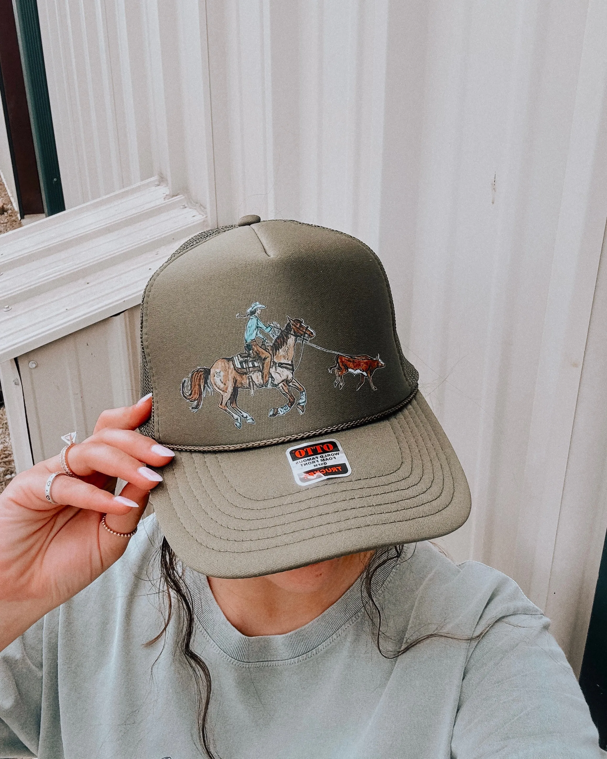 Ranchin' Cowgirl Trucker Hat