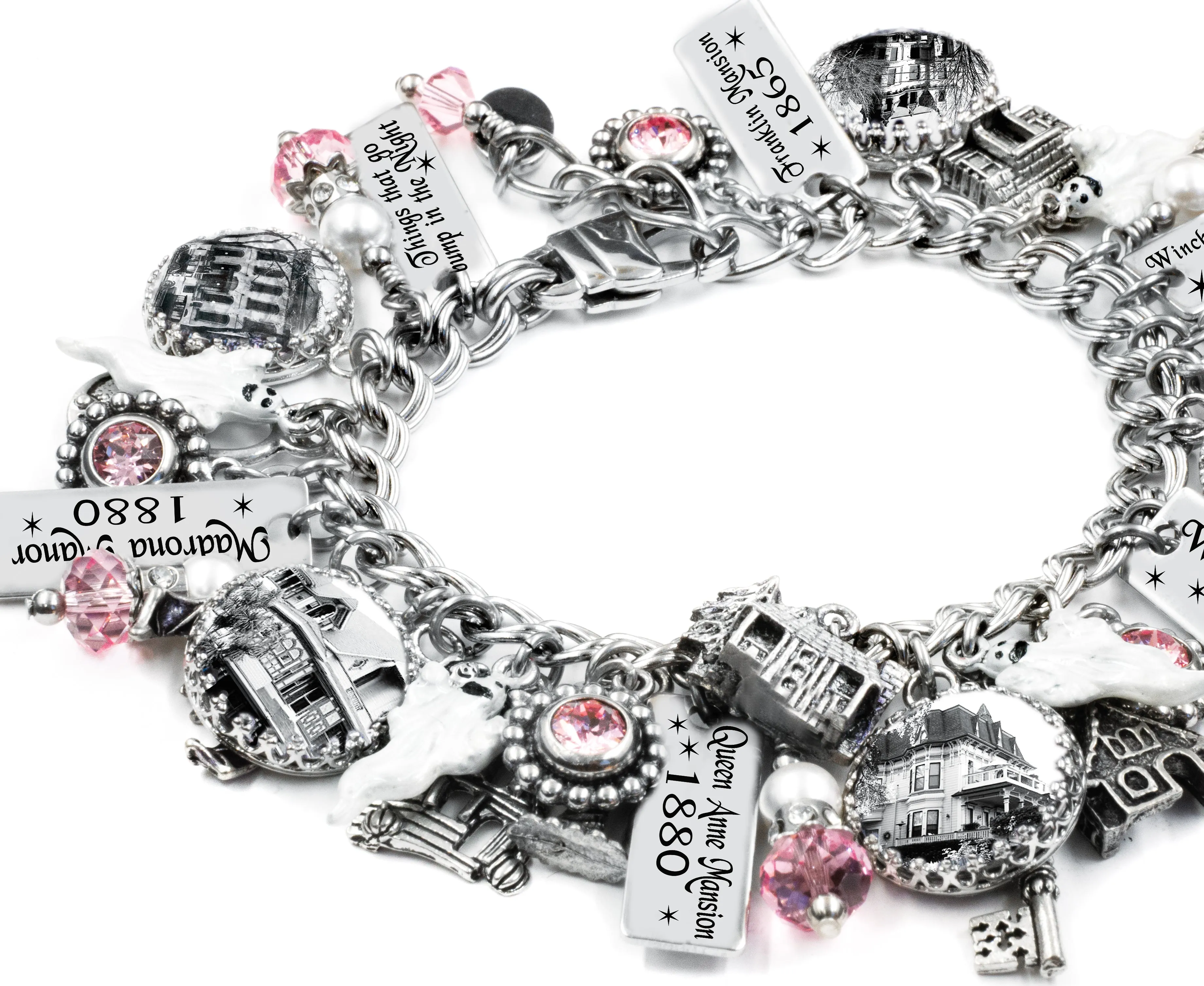 Real Haunted House Charm Bracelet