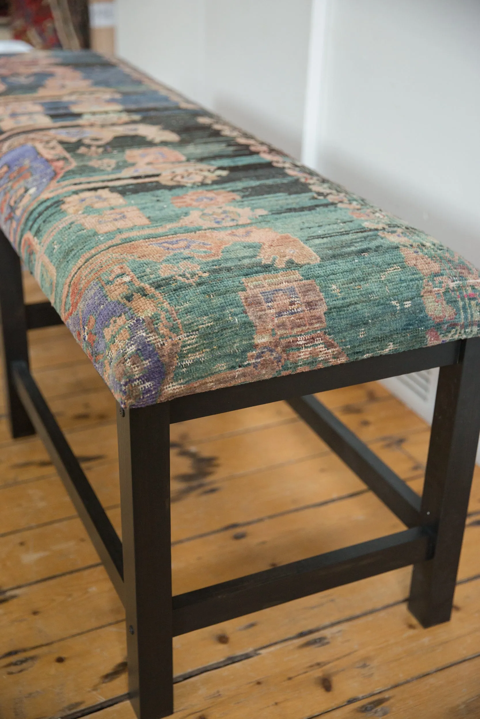 Reclaimed Vintage Turkish Rug Bench