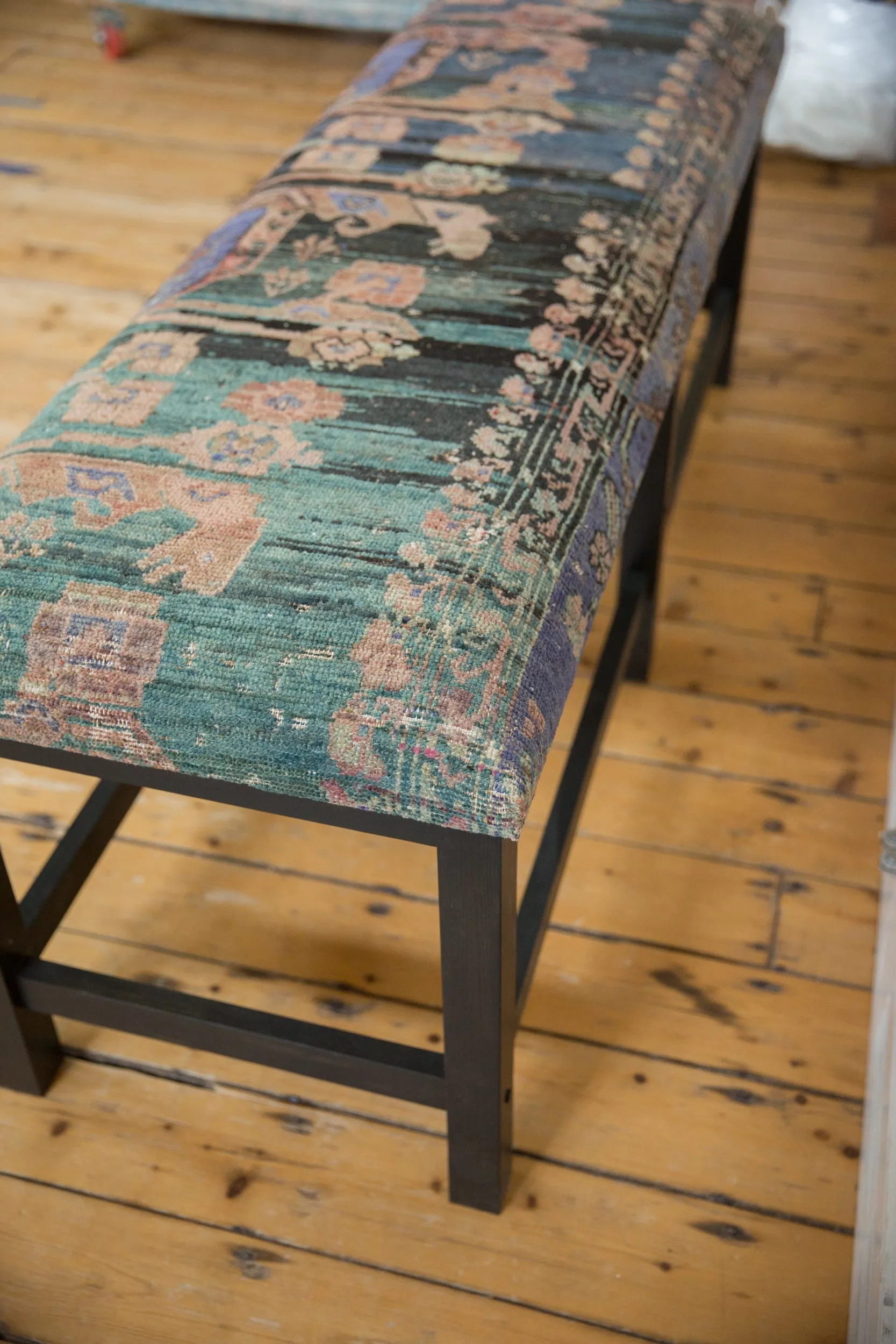 Reclaimed Vintage Turkish Rug Bench
