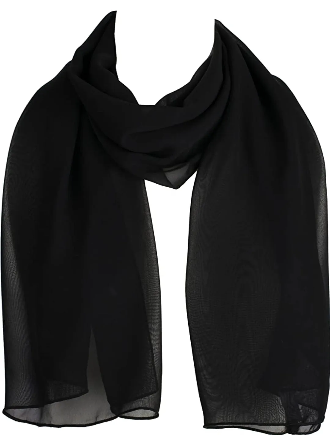 Rich Diva Scarf- Chiffon Sheer Wrap (Ships in 3 business days)