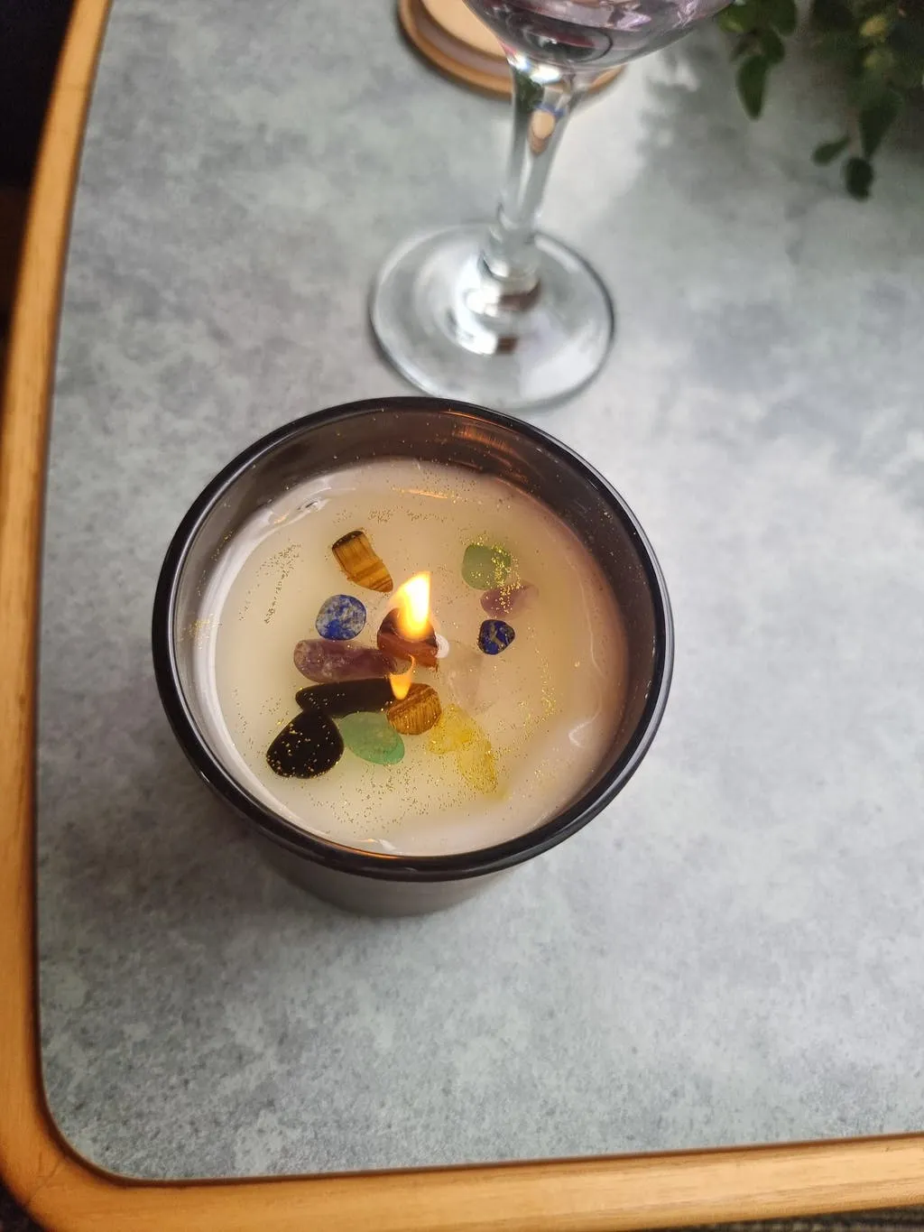 Rivendell's Chakra Candle: Patchouli and Wild Pear