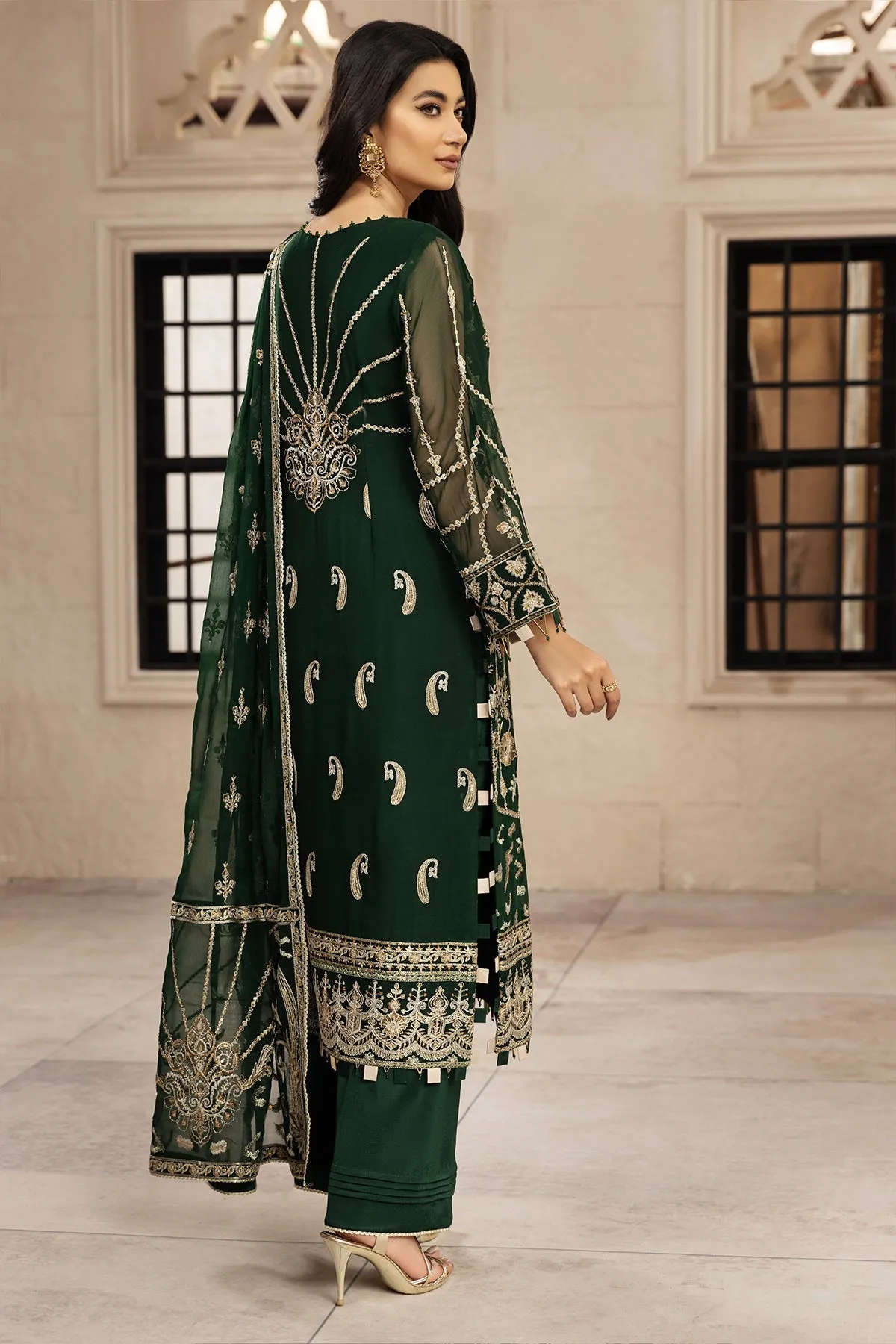 Rusen  | Alizeh Fashion Muhtesem Festive Collection 2022 | Unstitched Embroidered Chiffon Suits