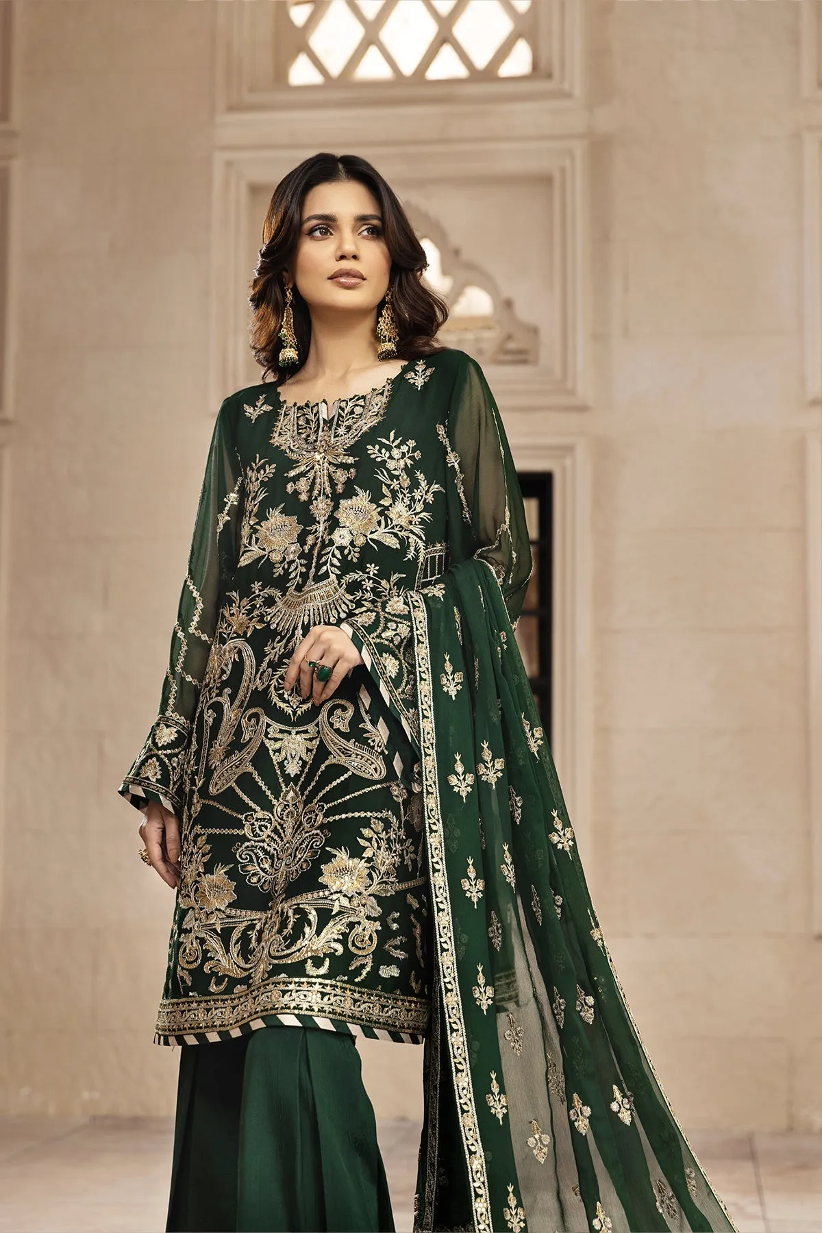 Rusen  | Alizeh Fashion Muhtesem Festive Collection 2022 | Unstitched Embroidered Chiffon Suits