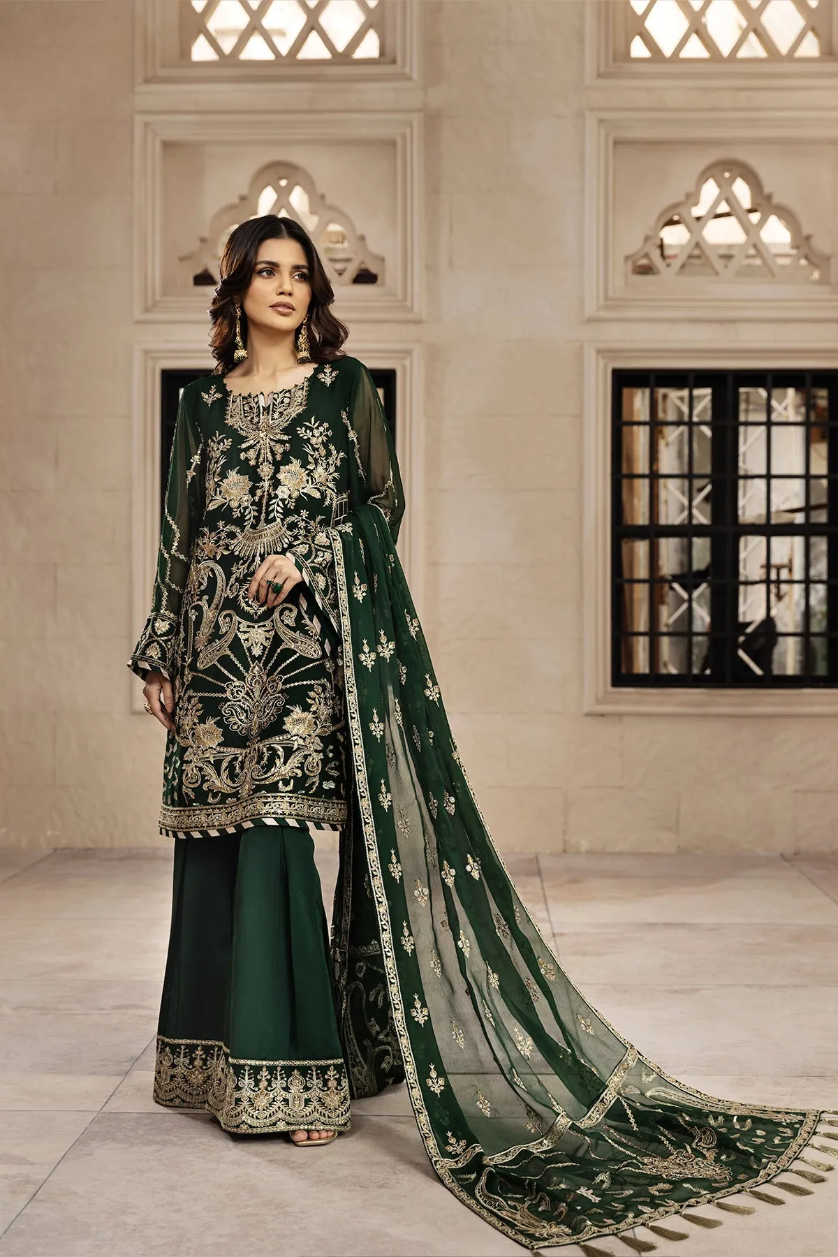 Rusen  | Alizeh Fashion Muhtesem Festive Collection 2022 | Unstitched Embroidered Chiffon Suits