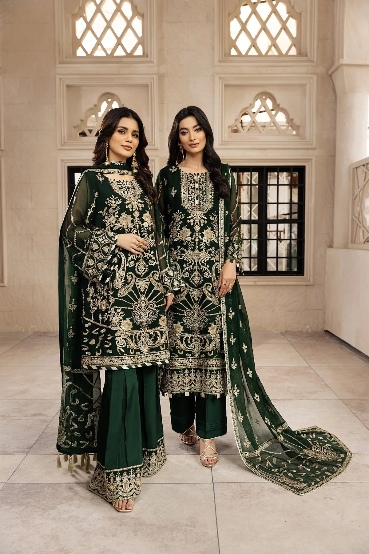 Rusen  | Alizeh Fashion Muhtesem Festive Collection 2022 | Unstitched Embroidered Chiffon Suits