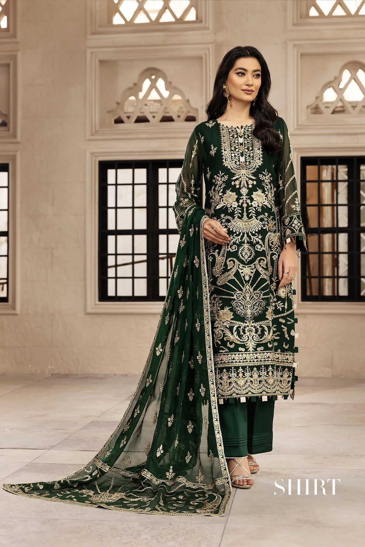 Rusen  | Alizeh Fashion Muhtesem Festive Collection 2022 | Unstitched Embroidered Chiffon Suits