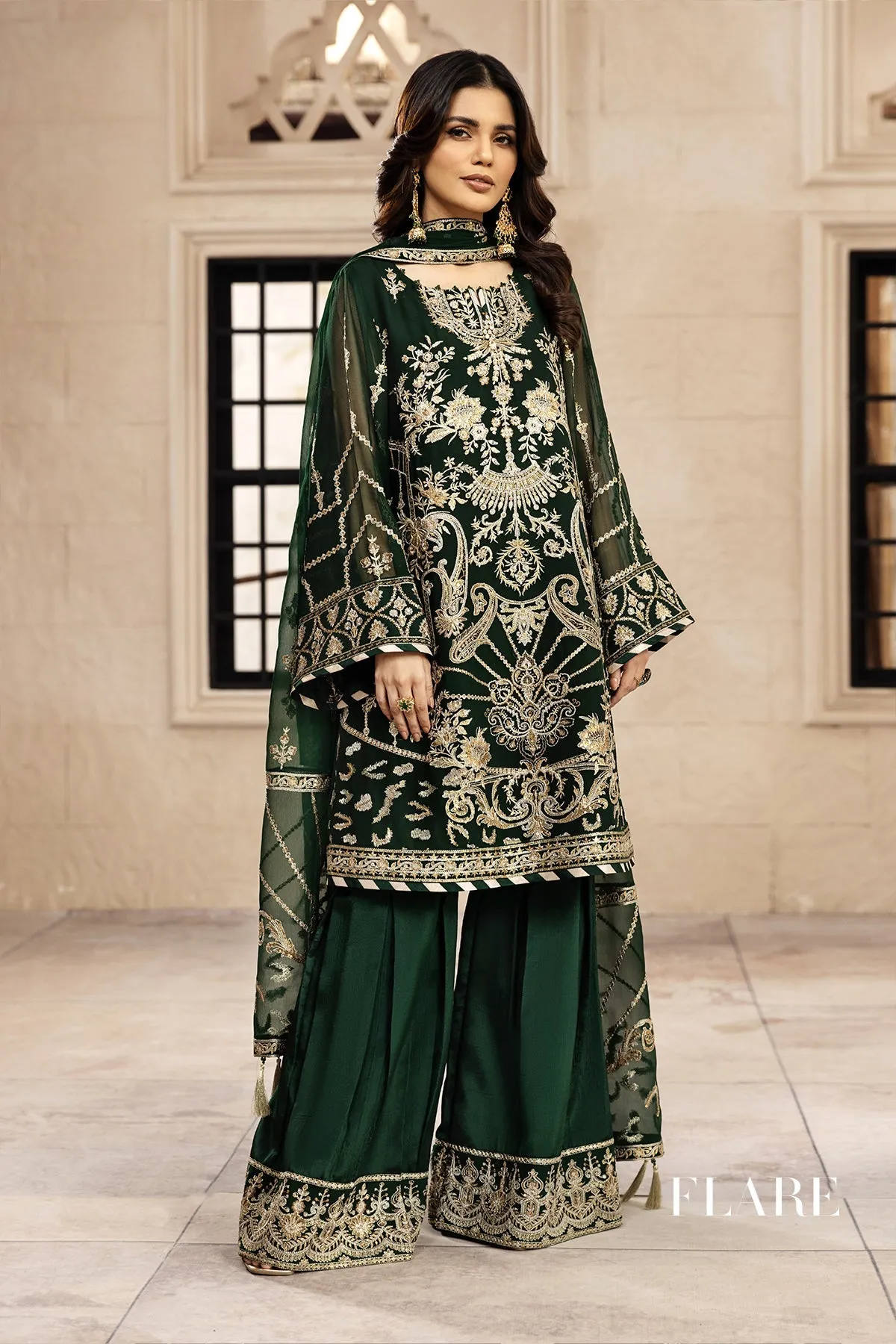 Rusen  | Alizeh Fashion Muhtesem Festive Collection 2022 | Unstitched Embroidered Chiffon Suits