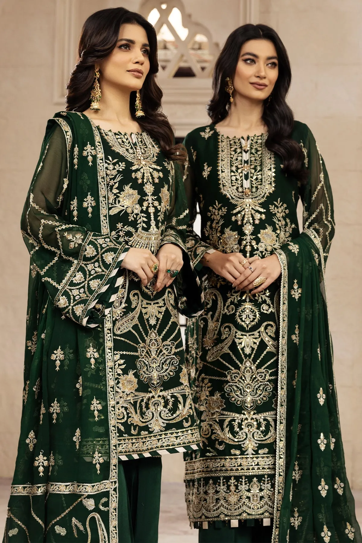 Rusen  | Alizeh Fashion Muhtesem Festive Collection 2022 | Unstitched Embroidered Chiffon Suits