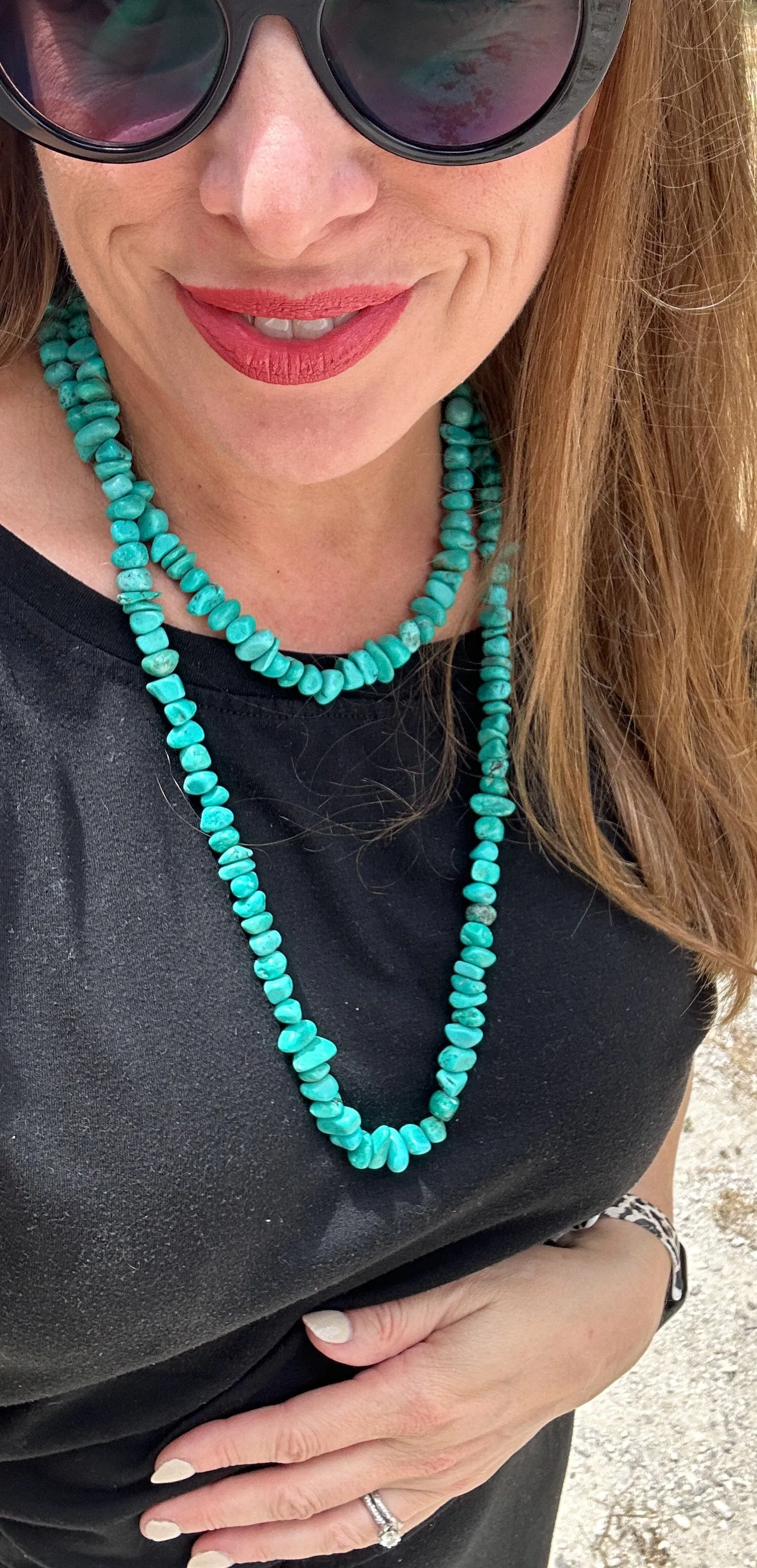 Ruston Necklace - Turquoise Nugget