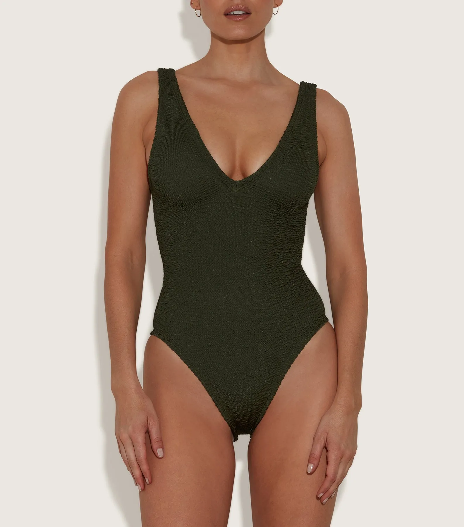 Sadie Swim - Metallic Khaki