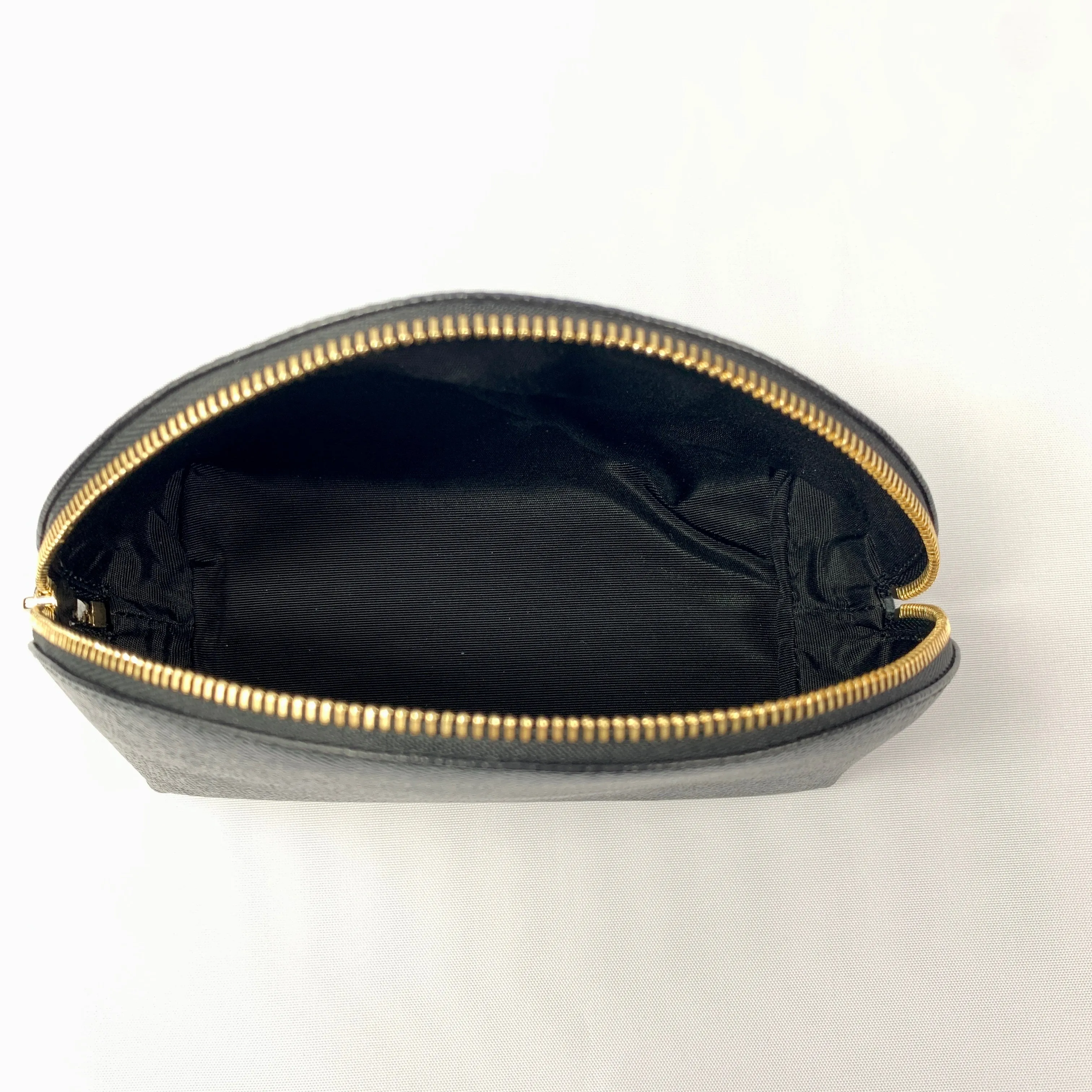 Salvatore Ferragamo Cosmetic Zip Pouch in Nero