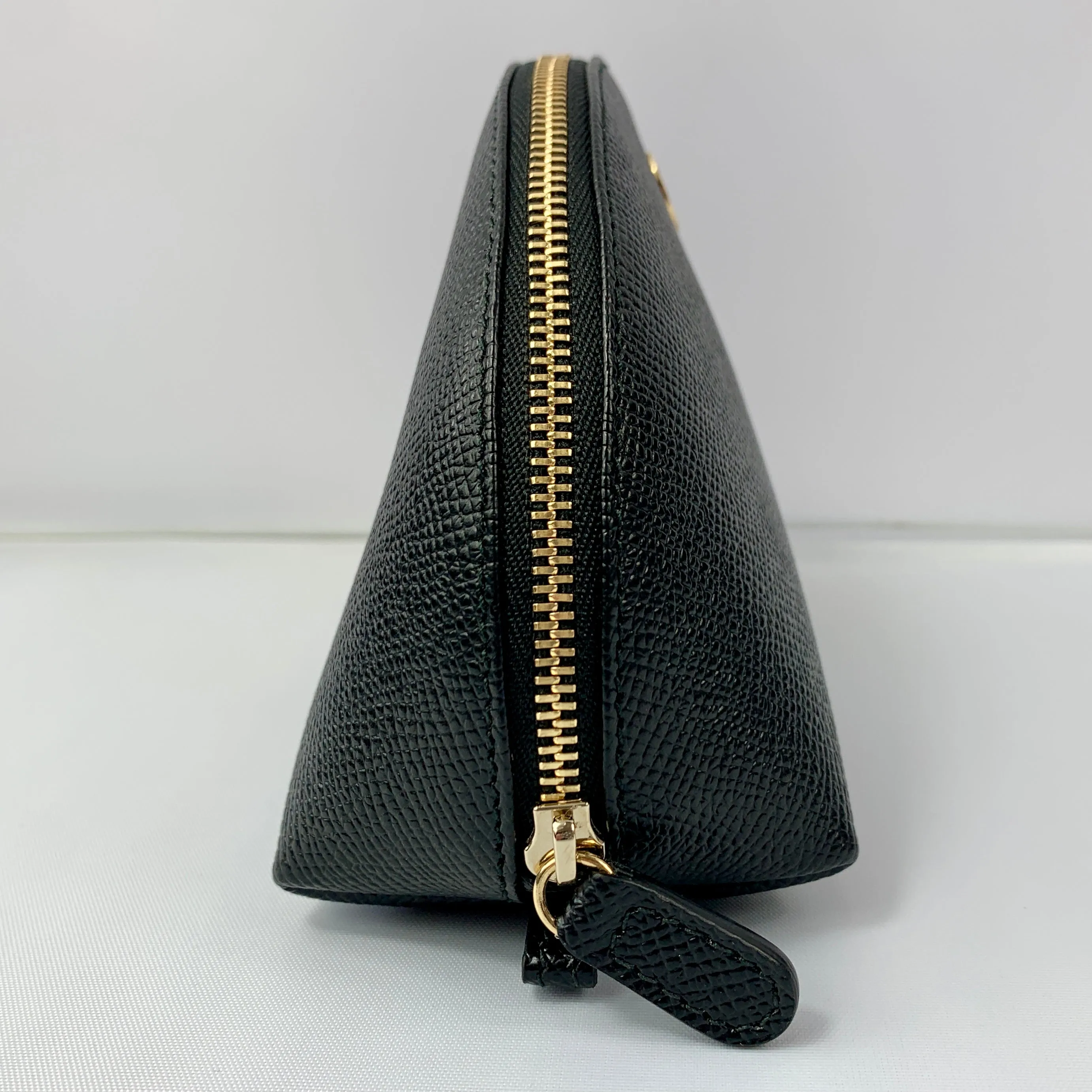 Salvatore Ferragamo Cosmetic Zip Pouch in Nero