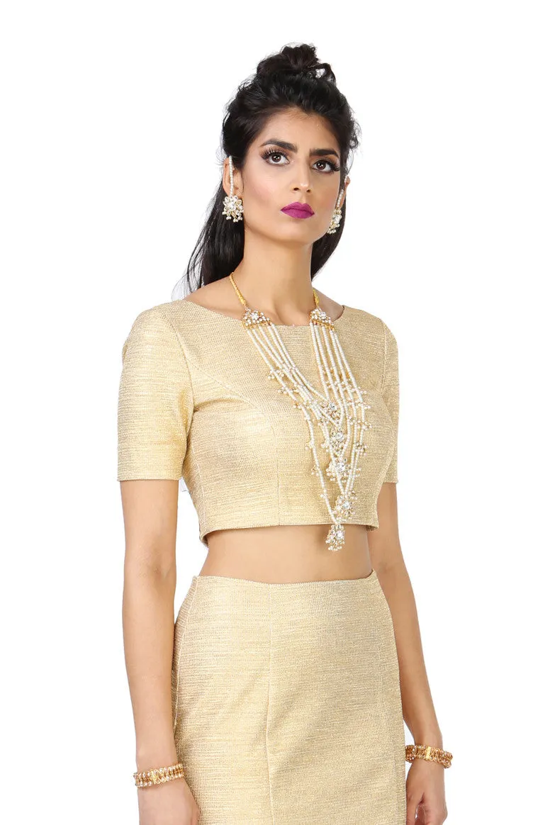 SAMARA Stretch Metallic Top