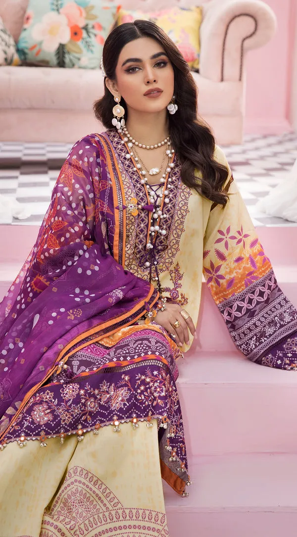 SANJANA | Anaya VIVA by Kiran Chaudhry Embroidered Lawn '22 | Unstitched Embroidered Lawn Suits
