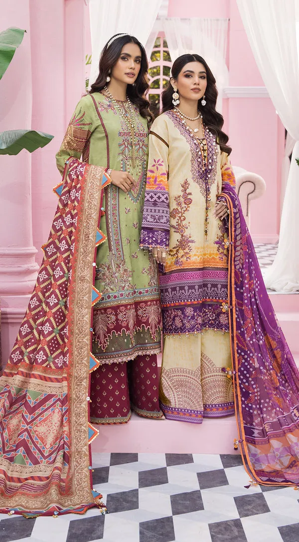 SANJANA | Anaya VIVA by Kiran Chaudhry Embroidered Lawn '22 | Unstitched Embroidered Lawn Suits