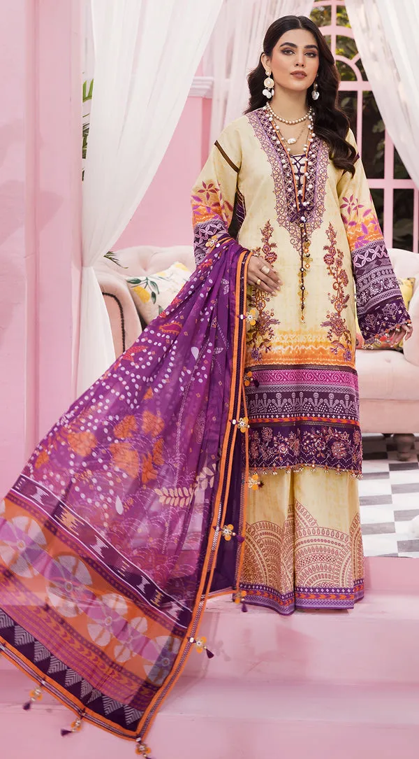 SANJANA | Anaya VIVA by Kiran Chaudhry Embroidered Lawn '22 | Unstitched Embroidered Lawn Suits