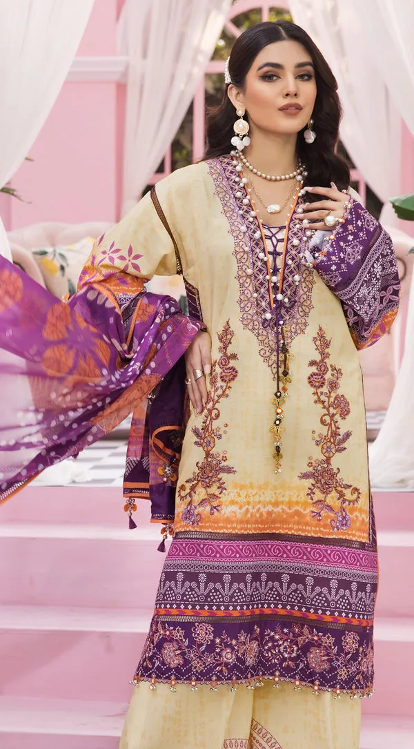 SANJANA | Anaya VIVA by Kiran Chaudhry Embroidered Lawn '22 | Unstitched Embroidered Lawn Suits