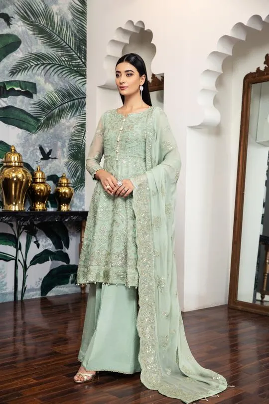 Saphir | Alizeh Royale De Luxe Collection | Unstitched Embroidered Chiffon Suits