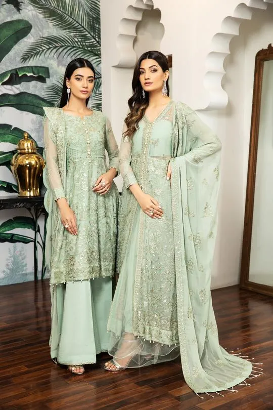 Saphir | Alizeh Royale De Luxe Collection | Unstitched Embroidered Chiffon Suits